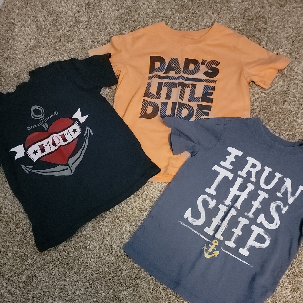 Old Navy Kids Graphic Tees - Orange, Black, Blue